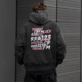 CPFM美式 RRR123 复古街头百搭连帽卫衣男春秋重磅加绒上衣外套
