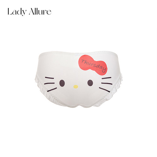 小恶魔kitty猫情侣卡通蕾丝内裤