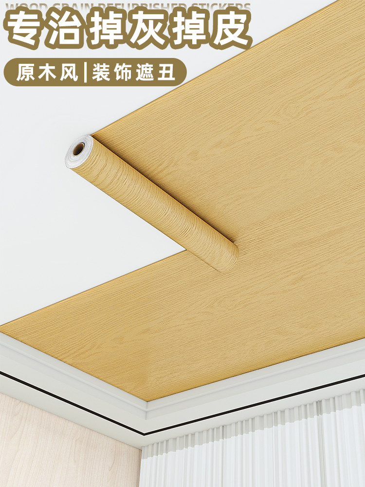 天花板贴纸屋顶吊顶墙面遮丑装饰脱落修补墙纸自粘防水防潮墙壁纸,家居饰品,软装墙贴,淘宝优惠券,粉丝福利购,淘宝优惠卷