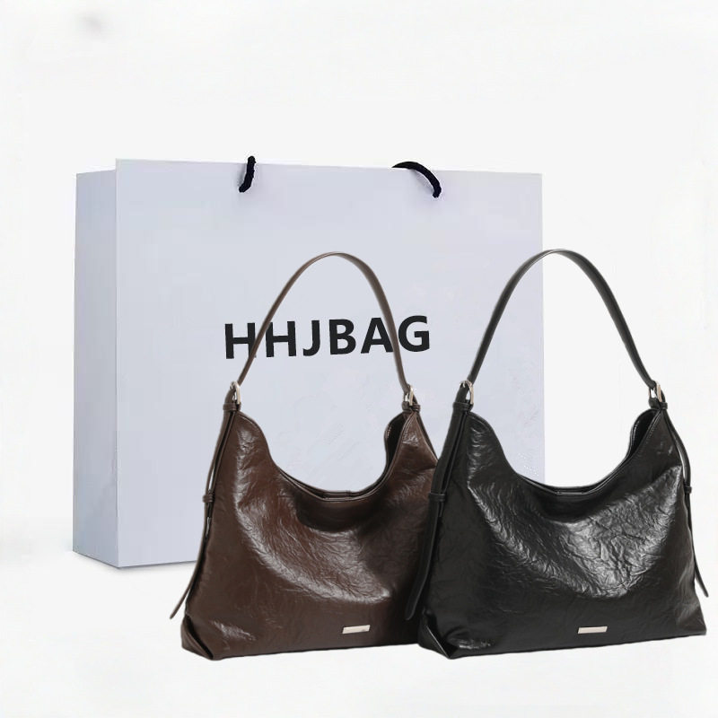 HHJBAG2025大容量牛皮腋下包