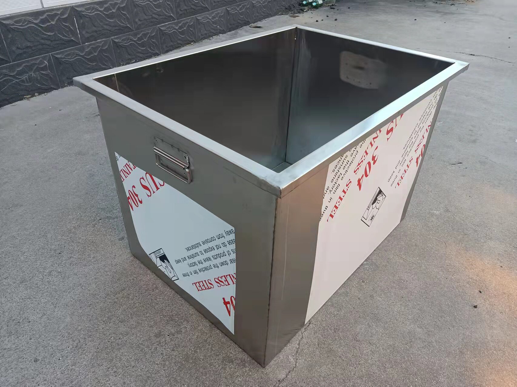 定制304不锈钢储水箱水槽方形商用清洗工具箱水桶落地式储物浸i.