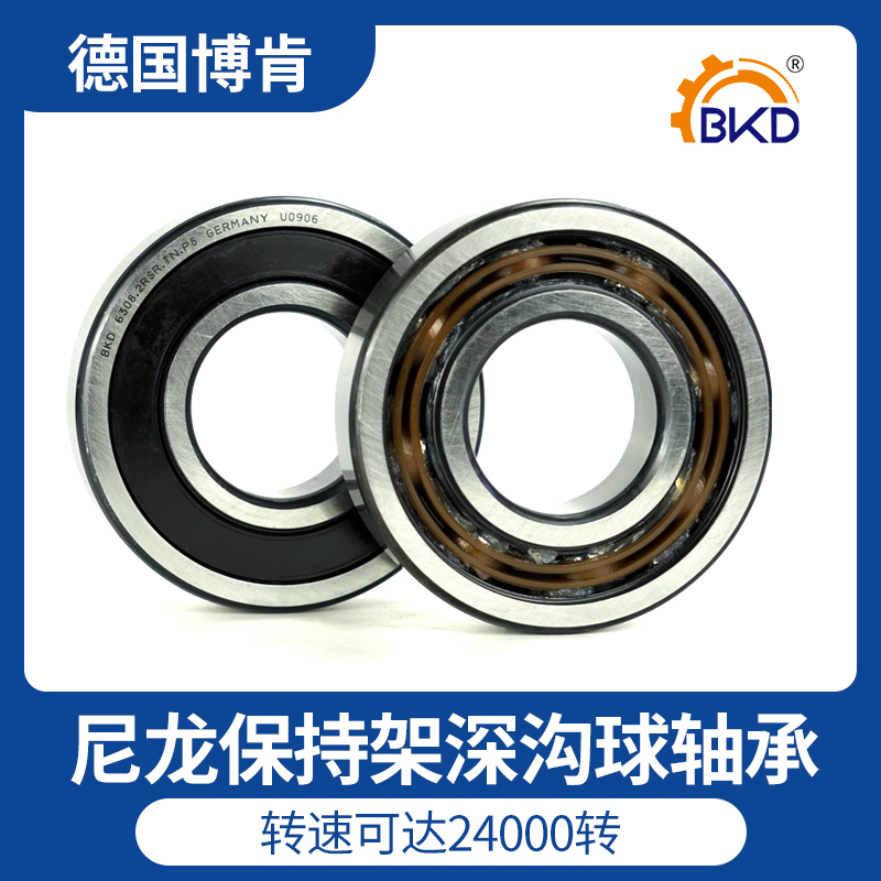 BKD德国进口小轴承大全6301 6302 6303尼龙保持架轴承型号大全