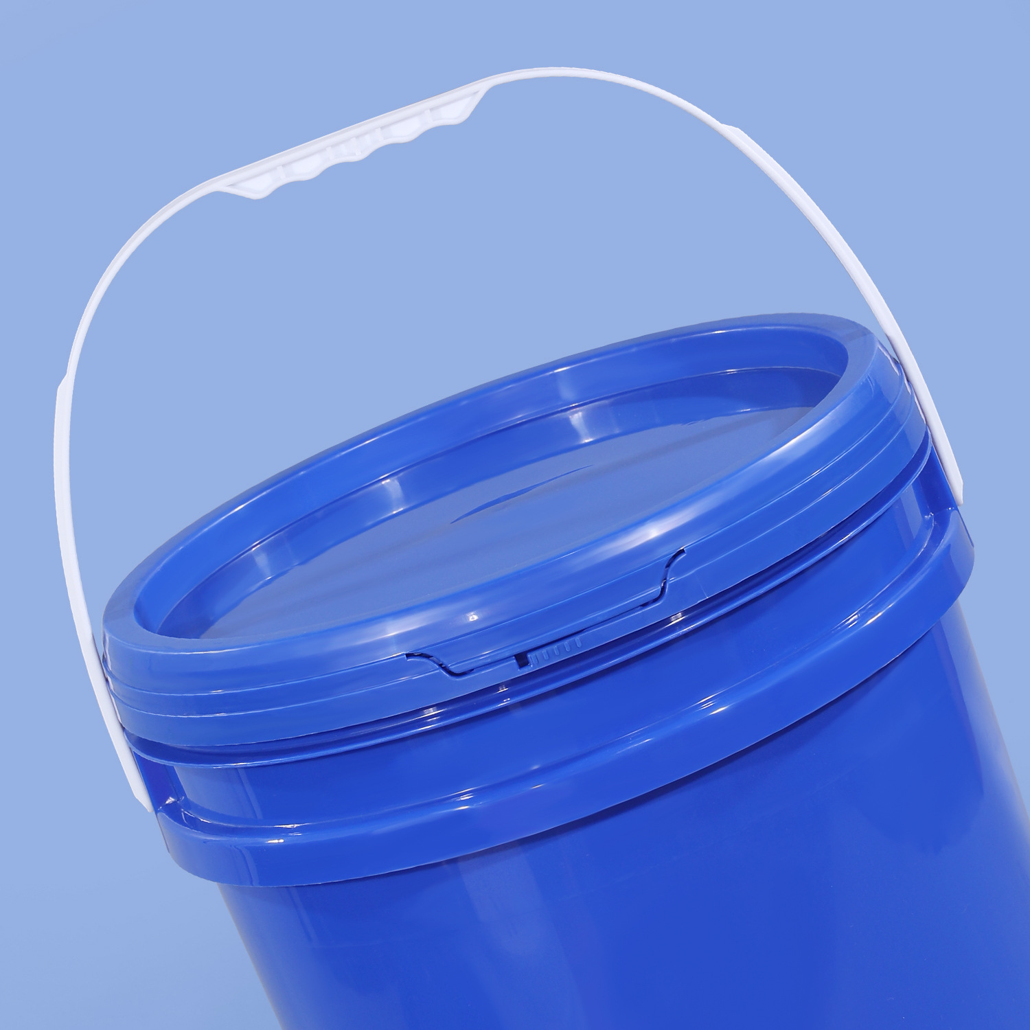 25l厂家直销pp食品级材质压盖带提手化工涂料桶密封塑料桶