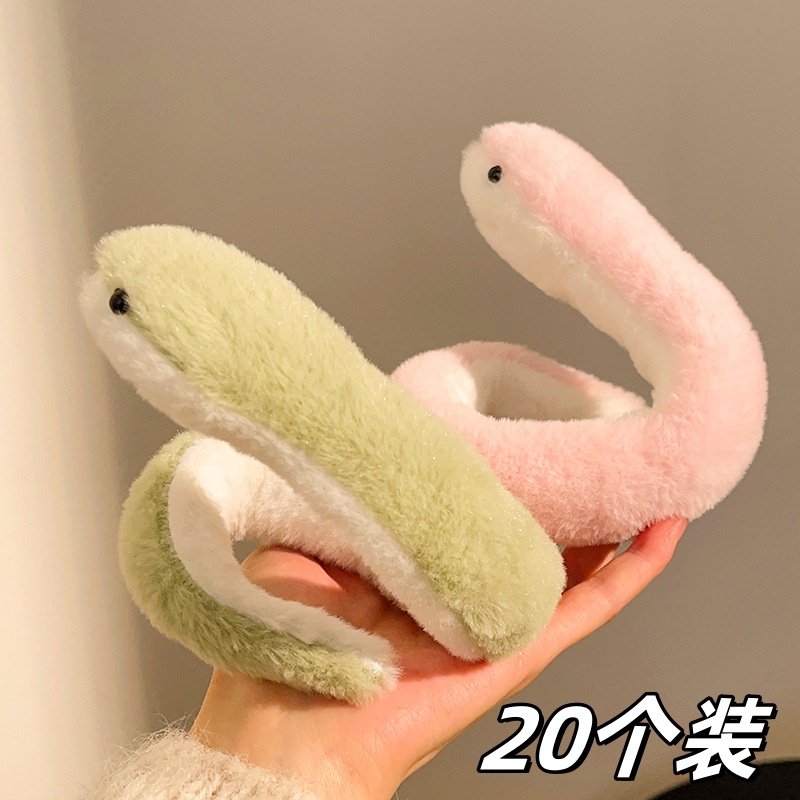 小蛇吉祥物公仔可弯折2025生肖蛇毛绒玩具送朋友生日礼物可爱摆件