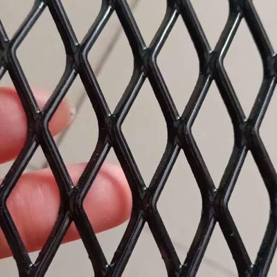 钢板网铁丝网喷塑黑色不生锈光滑孔不伤手防虫防护钢丝网菱形网