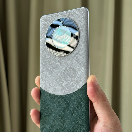 适用荣耀x50Pro撞色素皮膜x50双色拼接个性背膜x60Pro背膜x40手机后膜x50GT后盖保护膜x60GT素皮膜x60i素皮贴