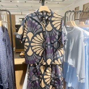 衬衫 indicia5B306CS286专柜正品 印花时尚 夏款 吊牌价599 标记女装