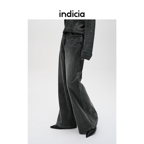 indiciaF2C4NK493N专柜正品标记女装百搭阔腿牛仔裤吊牌价689