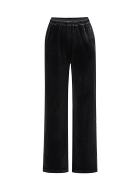 indiciaF2A5KZ077N专柜正品标记女装简约丝绒休闲百搭长裤吊牌689