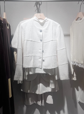 indicia6A403WT175N专柜正品标记女装春季小香风外套吊牌价1089