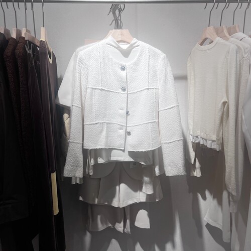 indicia6A403WT175N专柜正品标记女装春季小香风外套吊牌价1089