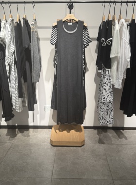 indiciaF2C4LQ498C专柜正品标记女装撞色百搭显瘦连衣裙吊牌价769