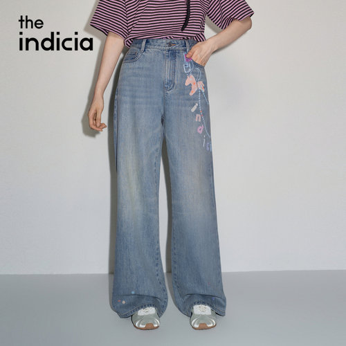 the indiciaL2C6NK203Y专柜正品标记女装休闲牛仔裤吊牌价799