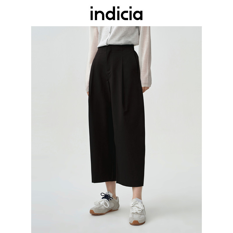 indiciaF2B5KZ116F专柜正品标记女装宽松休闲裤百搭哈伦吊牌价599