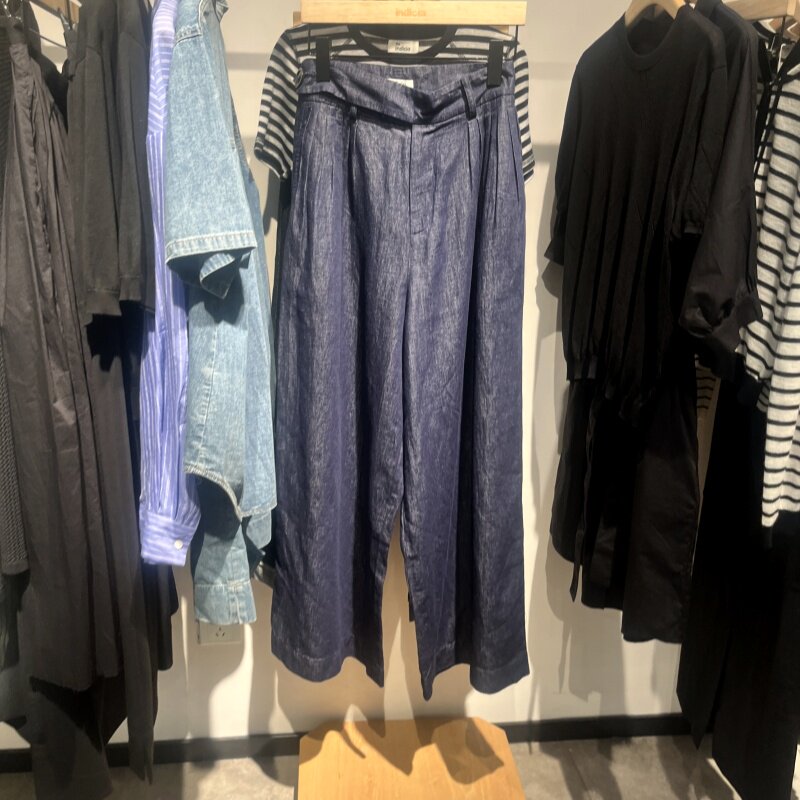 Indicia6B406NK342C专柜正品标记女装休闲工装阔腿牛仔裤吊牌989