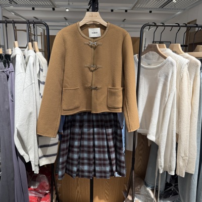 indicia5D311DY586C-1专柜正品标记女装冬毛衣短大衣吊牌价1889