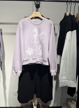 indiciaF2D4WY792N专柜正品标记女装印花香芋紫卫衣吊牌价639