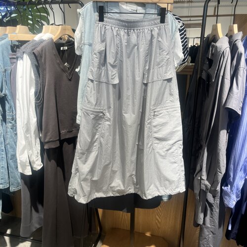 Indicia6B406QZ324N专柜正品标记女装休闲口袋松紧半裙吊牌价689
