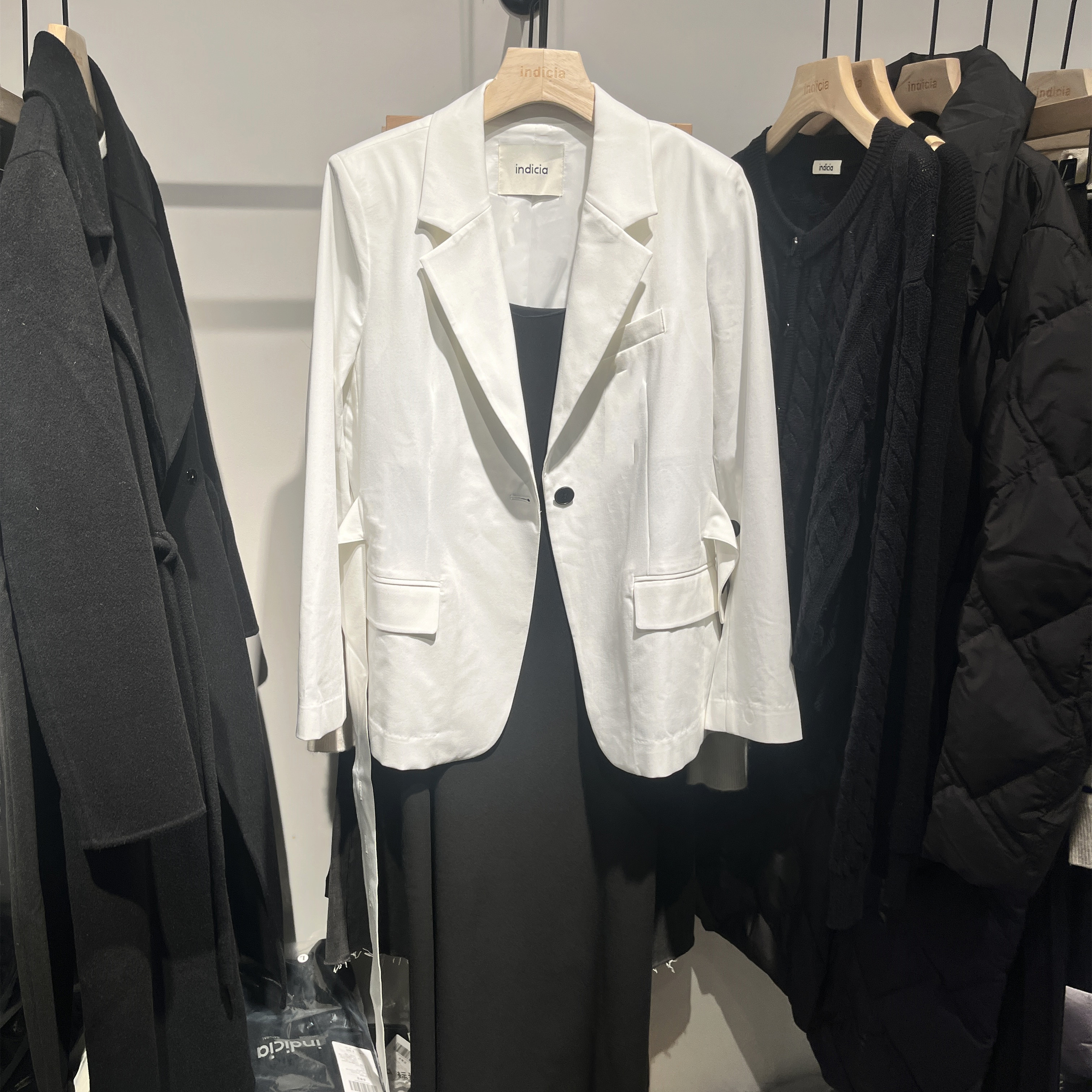 indicia5A302XZ067专柜正品标记女装春款气质西装外套吊牌价989