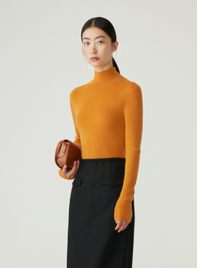 indicia5D310MS558C专柜正品标记女简约打底高领针织衫吊牌价589