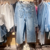 indiciaL2C4NK150专柜正品 吊牌价699 牛仔裤 标记女装 秋直筒喇叭裤