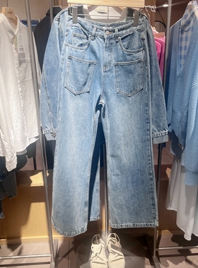 indiciaL2C4NK150专柜正品标记女装秋直筒喇叭裤牛仔裤吊牌价699