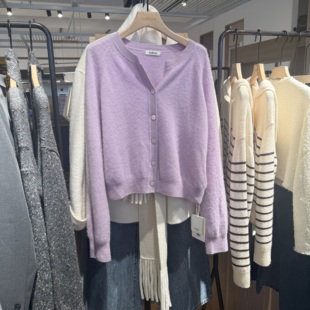 吊牌1689 山羊绒柔软针织开衫 indiciaF2D4KS742C专柜正品 标记女装