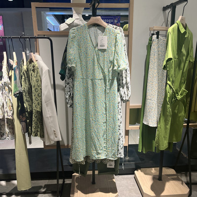 indiciathe D5B304LQ082专柜正品标记女夏碎花V领连衣裙吊牌价669