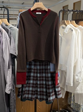 indiciaF2C4MS837F专柜正品标记女装羊绒羊毛撞色针织衫吊牌1489