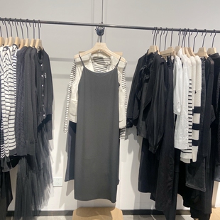 indicia6A403LQ161C专柜正品标记女装吊带连衣裙a字裙吊牌价639