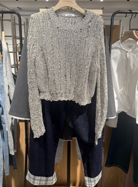 indiciaF2B5ZZ091F专柜正品标记女装宽松设计简约针织吊牌价539