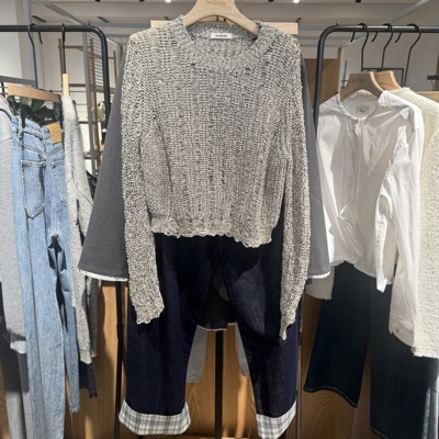 indiciaF2B5ZZ091F专柜正品标记女装宽松设计简约针织吊牌价539