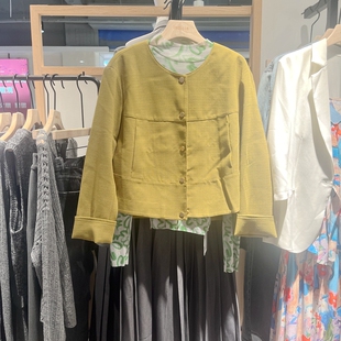 Indicia5C308WT384专柜正品标记女装春小个子短外套上衣吊牌价869