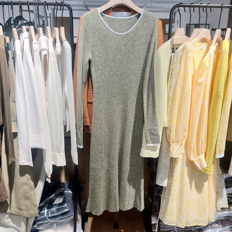 indicia6A401LQ028N专柜正品标记女装春针织连衣裙气质吊牌价869