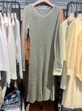 indicia6A401LQ028N专柜正品标记女装春针织连衣裙气质吊牌价869