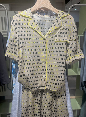 indicia5B304CS254专柜正品标记女装夏款衬衫波点桑蚕丝吊牌价899