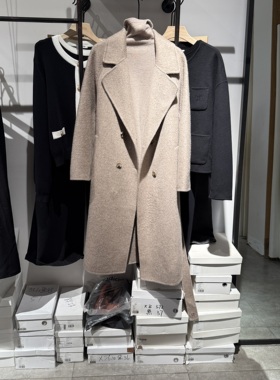 indiciatheL2D5DY258专柜正品标记女装翻领毛呢大衣吊牌价2289