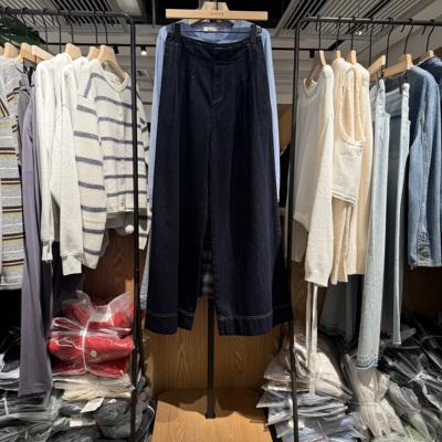 indiciaF2D4NK731F专柜正品标记女装牛仔裤女阔腿休闲长裤吊牌789