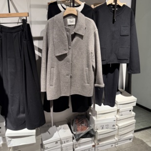 indiciatheL2D5DY252专柜正品标记女装羊毛翻领毛呢大衣吊牌2289