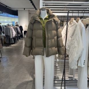 indiciaF2D4YR679F专柜正品标记女装立领休闲简约羽绒服吊牌1989