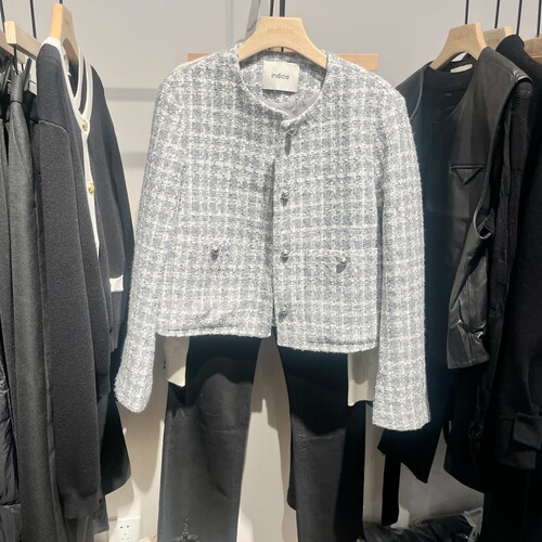 indicia6A401WT047C专柜正品标记女装春小香风气质外套吊牌价1289