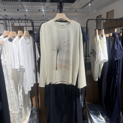 indiciatheL2C5TX131专柜正品标记女装印花长袖T恤休闲吊牌价569