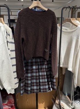 indiciaF2D4MS703N专柜正品标记女装宽松慵懒柔软针织吊牌价659