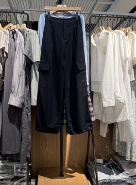 indiciaF2D4KZ710N专柜正品标记女装休闲工装宽松直筒裤吊牌价689