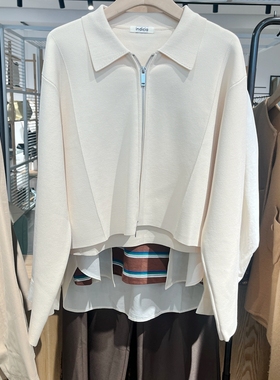 indicia6A401KS008F专柜正品标记女装简约短款上衣开衫吊牌价789