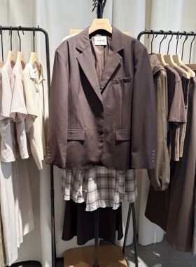 indiciaF2C4XZ494C专柜正品标记女装百搭通勤西装外套吊牌价1289