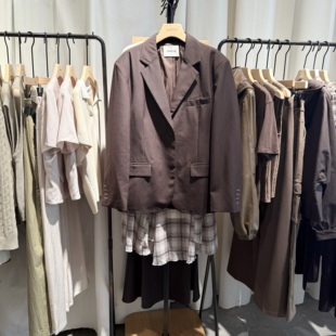 外套吊牌价1289 百搭通勤西装 indiciaF2C4XZ494C专柜正品 标记女装