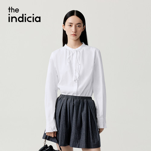 indiciaF2D5CS515C专柜正品标记女装衬衫百搭通勤吊牌价539