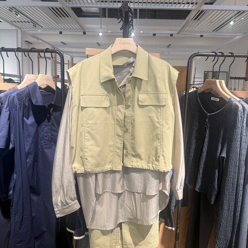 Indicia6B404MJ246N专柜正品标记女装无袖百搭马夹外套吊牌价599