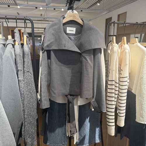 indiciaF2A5WT048C专柜正品标记女装气质收腰夹克外套吊牌价1389
